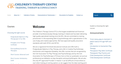 Desktop Screenshot of childrenstherapycentre.ie