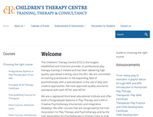 Tablet Screenshot of childrenstherapycentre.ie